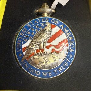 Invicta Vintage Pocket Watch - 47mm- Patriotic Eagle